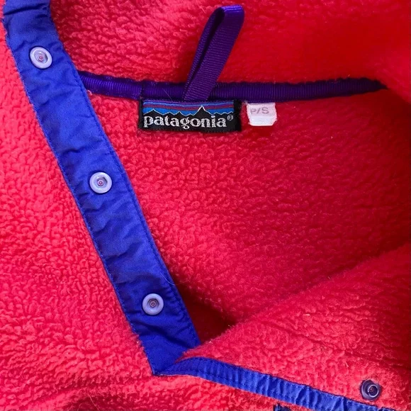 Vintage Patagonia 1990’s Synchilla fleece t-snap pullover sweatshirt. 🩷 - Picture 5 of 6